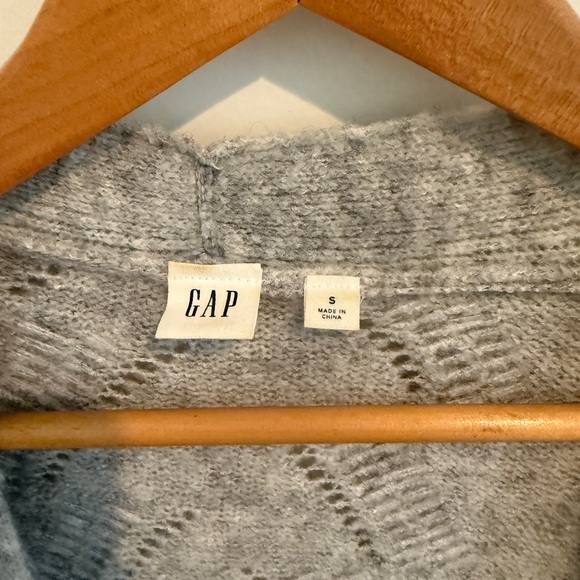 GAP Gray Cardigan Sweater with Shawl Collar - Picture 3 of 3
